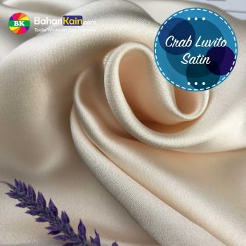 Kain Crepe Luvito Satin 100% Polyester